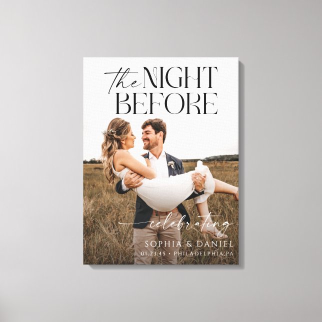 Dagen före repetitionen Diner Ramad Canvas (Framsida)