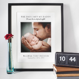 Dagen jag träffade min pappa Photo Fars dag Keepsa Poster