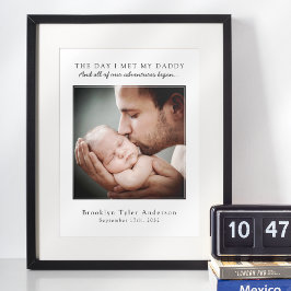 Dagen jag träffade min pappa Photo Fars dag Keepsa Poster