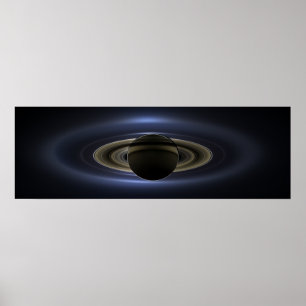 Dagen log jorden Cassini Saturn full Poster