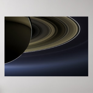 Dagen log jorden   Cassini   Saturn Poster