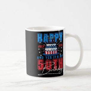 Dagen Lycklig juli 4:e &stämpeln; Ja, det är min 5 Kaffemugg