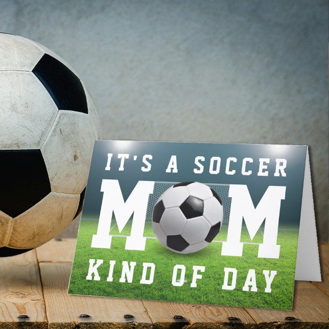 Dagen Lycklig Mors dag vid Mamma Tack Kort (Soccer Mom Kind of Day Happy Mother's Day Thank You Card
)