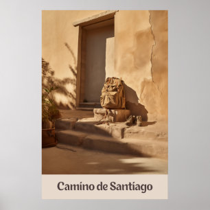 Dagen slutar på Camino de Santiago-Poster Poster