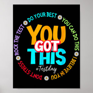 Dagen Sten den dag då testläraren testade dig Harn Poster