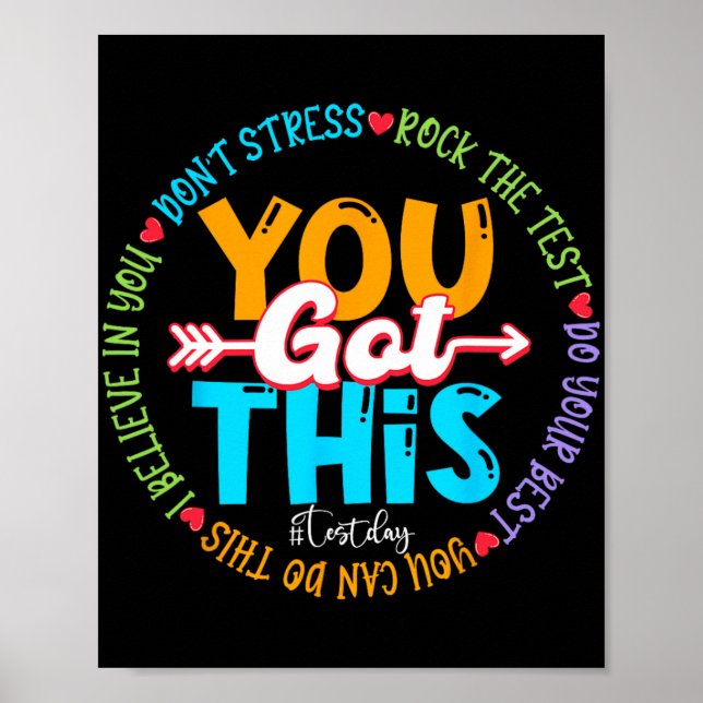 Dagen Sten den dag då testläraren testade dig Harn Poster (Framsidan)