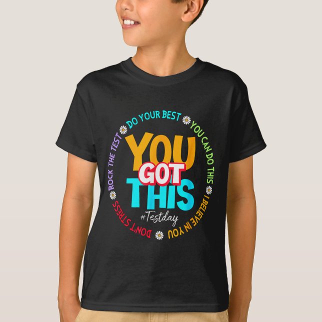 Dagen Sten den dag då testläraren testade dig Harn T Shirt (Framsida)