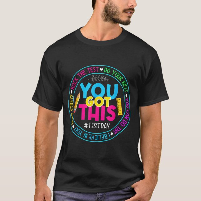 Dagen Sten den dag då testläraren testade dig Harn T Shirt (Framsida)