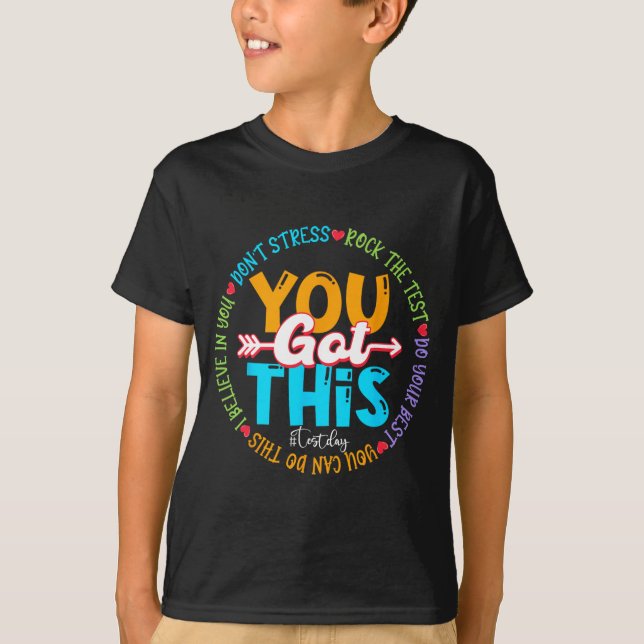 Dagen Sten den dag då testläraren testade dig Harn T Shirt (Framsida)