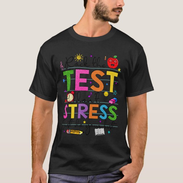 Dagen Sten den studiedagen med testanvisaren. T Shirt (Framsida)