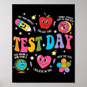 Dagen Sten testdagen Motivational Teacher Poster