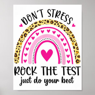Dagen Sten testlärarens testdag för regnbåge Poster