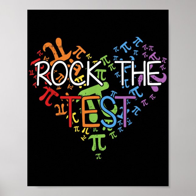 Dagen Sten testlärarens testdag för regnbåge Poster (Framsidan)