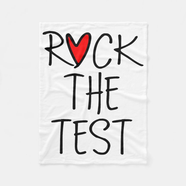 Dagen Sten: Testlärarteatestdagen, nuny Teache Fleecefilt (Framsidan)