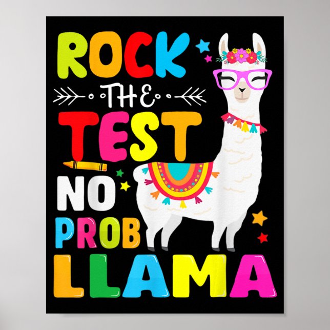 Dagen Sten: Testning av professor Llama Llama-lära Poster (Framsidan)