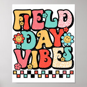 Dagen Vibes Groovy Sommarlärare Kid förra dagen Poster