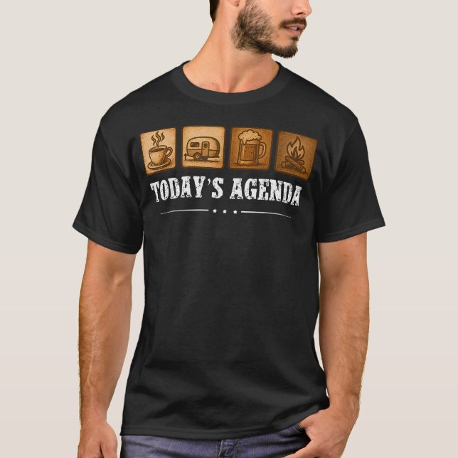 Dagens39S Agenda Roligt Vandring T Shirt (Framsida)