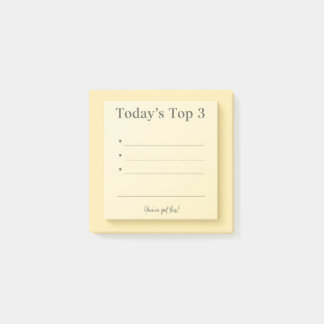 "Dagens 3:e främsta" meddelande om minoritetsprior Post-it Block