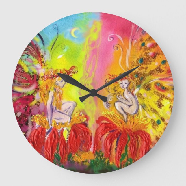 DAGENS älvor Stor Klocka (Framsida)