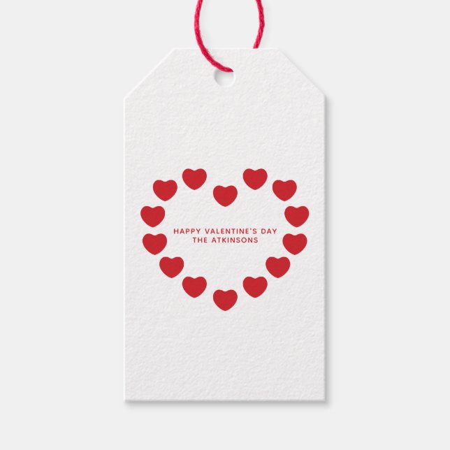 Dagens anpassningsbar Alla hjärtans dag Presentetikett (Framsidan)