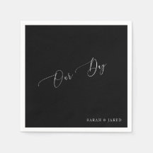 Dagens Anpassningsbar B/W Bröllop Cocktail