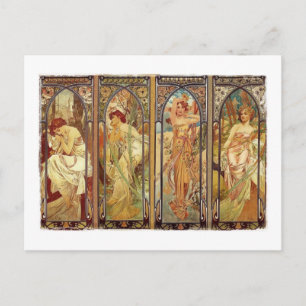 Dagens art nouveau-tider vykort