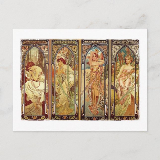 Dagens art nouveau-tider vykort (Framsida)