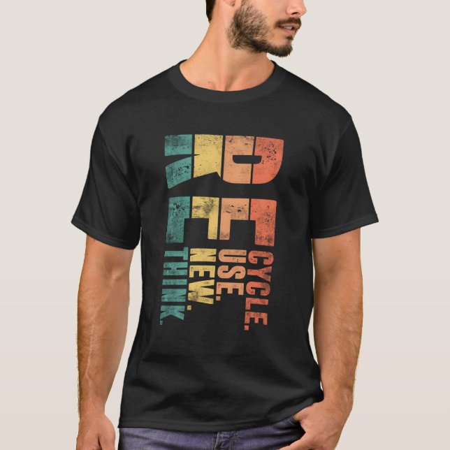 Dagens Återvinna Återanvänd förnyad reflexion T Shirt (Framsida)