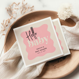 Dagens babyskor för Hej Baby Rosa & Cream Baby Sho Pappersservett