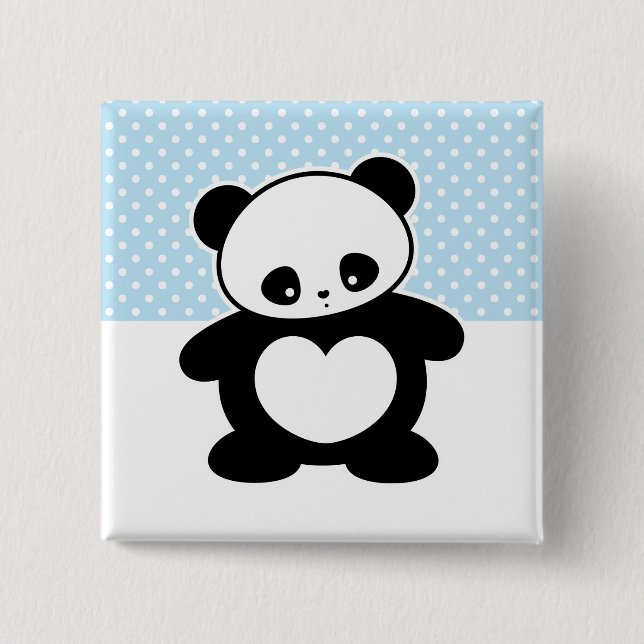 Dagens bästa! Kawaii panda Knapp (Framsida)