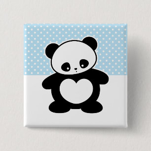 Dagens bästa! Kawaii panda Knapp