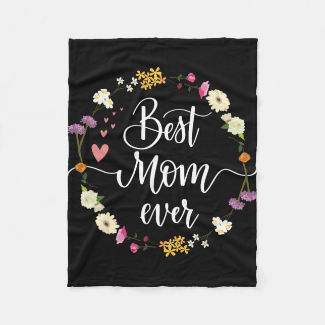 Dagens bästa Mamma ger någonsin gåvor från dotter  Fleecefilt (Framsidan)