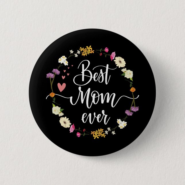 Dagens bästa Mamma ger någonsin gåvor från dotter  Knapp (Framsida)