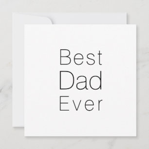 Dagens bästa Pappa, vita och svarta minimalister