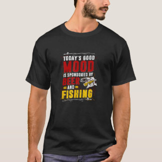 Dagens Bra Mood bärs av öl och fiske T Shirt