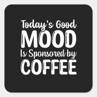 Dagens Bra-stämning sponsras av kaffe Fyrkantigt Klistermärke