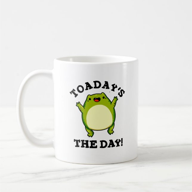 Dagens dag, den vackra Toad Pun Kaffemugg (Vänster)