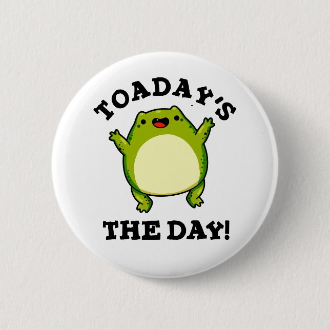 Dagens dag, den vackra Toad Pun Knapp (Framsida)