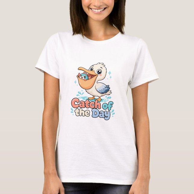 dagens fångst t shirt (Framsida)