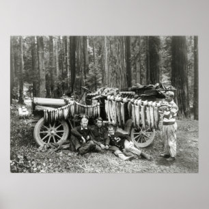 Dagens fångst vid Big Lagoon 1908 Poster