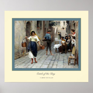 Dagens fångster ~ Eugene de Blass Poster