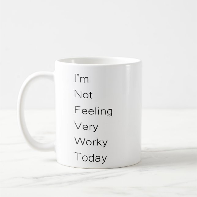 Dagens föredragningslista känns inte särskilt arbe kaffemugg (Vänster)