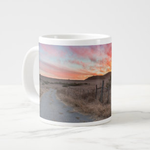 Dagens första solnedgång jumbo mugg