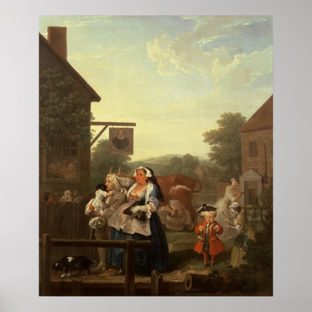 Dagens fyra gånger: Kväve, 1736 Poster (Framsidan)
