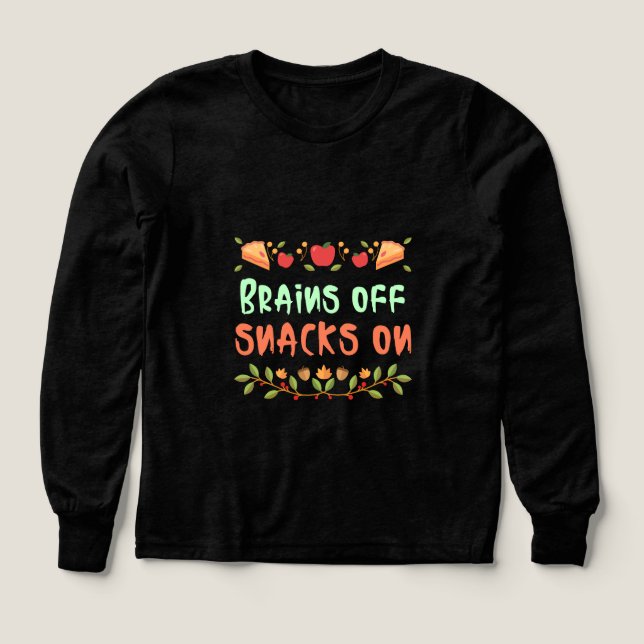 Dagens hemläxa - allt-skollunch - paus t shirt (Design framsida)