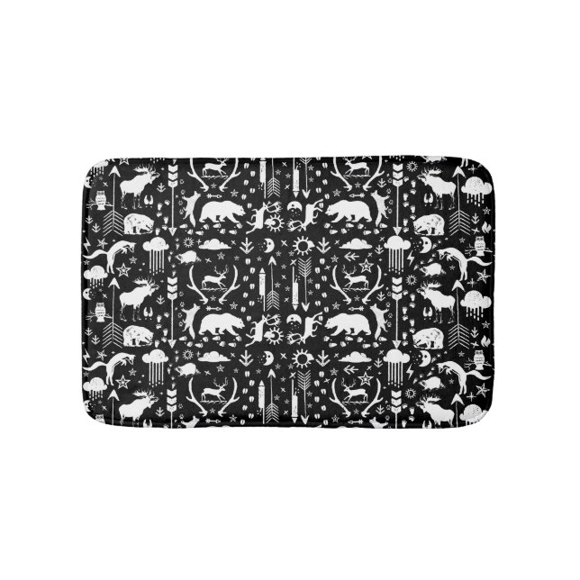 Dagens Hjortar för björnsaxar för modern Personlig Badrumsmatta (Framsidan)