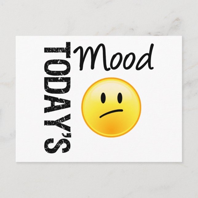 Dagens humör-emoji Besviken Vykort (Framsida)