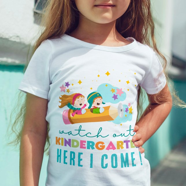Dagens Kindergarten-Roligt Back to school T Shirt (Skapare uppladdad)