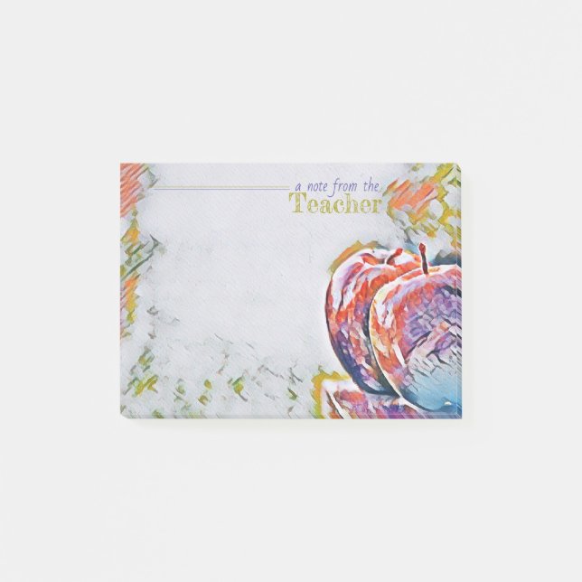 Dagens lärare som Posta-det noterar Post-it Block (Framsida)