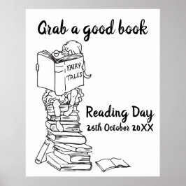Dagens läsning om bokar färg i skolan poster
